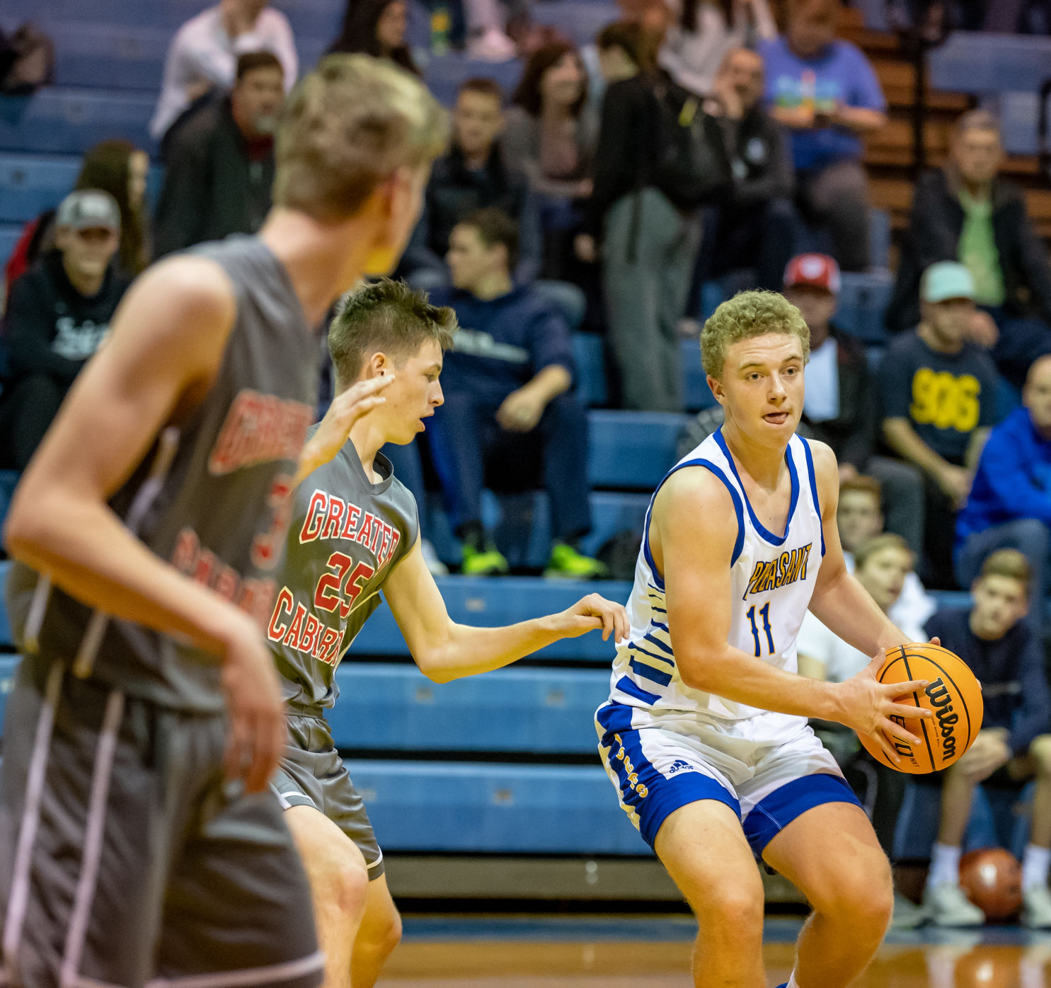 Friday night basketball action